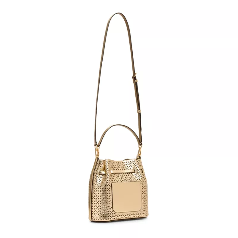MICHAEL KORS mulher Jet Set Travel bolsa de ombro 35S6G2ZC1KPAL - Signature Canvas, ferragens douradas