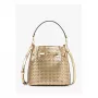 MICHAEL KORS mulher Jet Set Travel bolsa de ombro 35S6G2ZC1KPAL - Signature Canvas, ferragens douradas