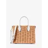 Michael Kors mala de ombro de mulher Jet Set Travel 35T4G7ZC5WOPT - Signature Canvas, ferragens douradas