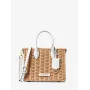 Michael Kors mala de ombro de mulher Jet Set Travel 35T4G7ZC5WOPT - Signature Canvas, ferragens douradas