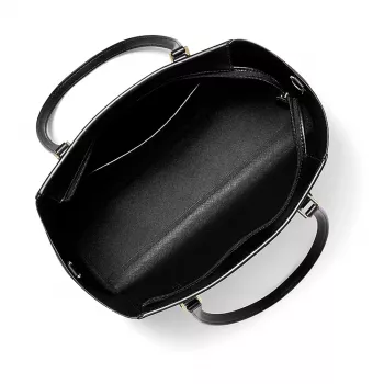 MICHAEL KORS Bolsa de mão grande Jet Set Travel de couro Saffiano para mulher 35R3GCFT3TBLA preto