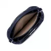 Mala crossbody Michael Kors Jet Set Travel em pele Saffiano para mulher 35R6S2ZS6TNAV, azul-marinho