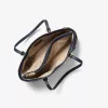 Mala de mão de mulher MICHAEL KORS Jet Set Travel em pele Saffiano azul-marinho 35S5GV6T7LNAV