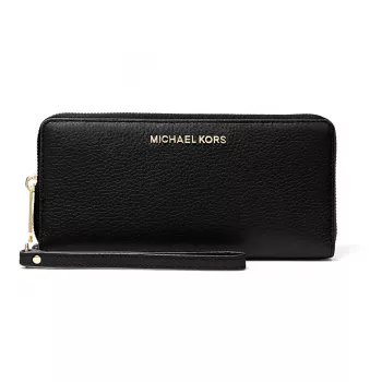 Michael Kors bolsa de pulso de couro saffiano Jet Set Travel de mulher, preta