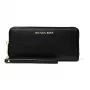 Michael Kors bolsa de pulso de couro saffiano Jet Set Travel de mulher, preta