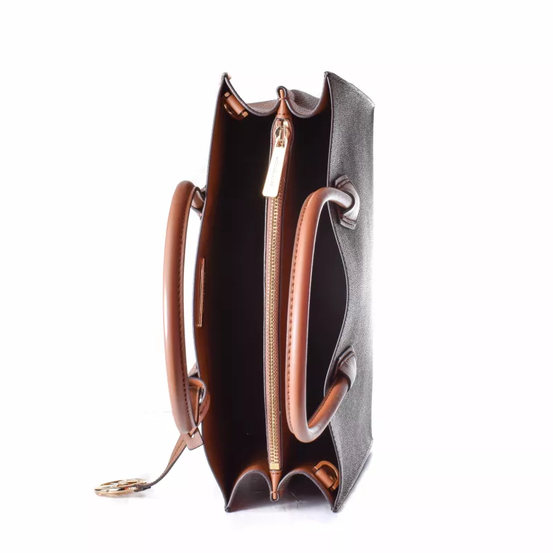 Mala de mão Michael Kors Mercer Gallery Satchel, castanho/Acorn, 32x26x13 cm