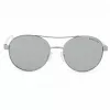 Óculos de sol de mulher pilot Michael Kors MK-1159 - armação de acetato preta, lentes degradê cinzentas