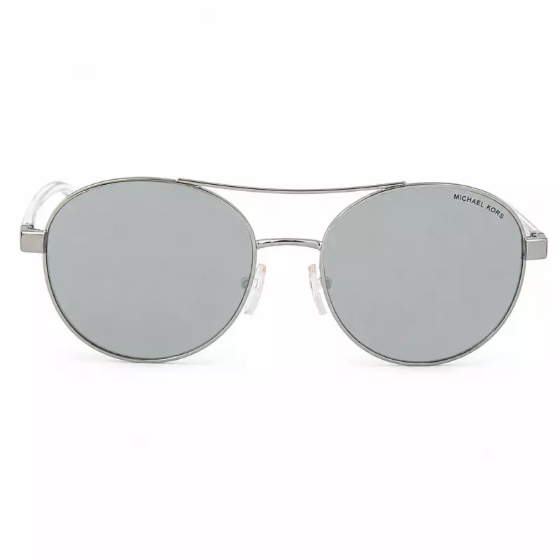 Óculos de sol de mulher pilot Michael Kors MK-1159 - armação de acetato preta, lentes degradê cinzentas