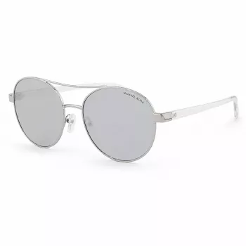 Óculos de sol de mulher pilot Michael Kors MK-1159 - armação de acetato preta, lentes degradê cinzentas