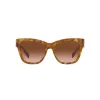Óculos de sol para mulher Michael Kors MK2182U - armação de acetato tartaruga escura, lentes degradê castanhas, 55 mm
