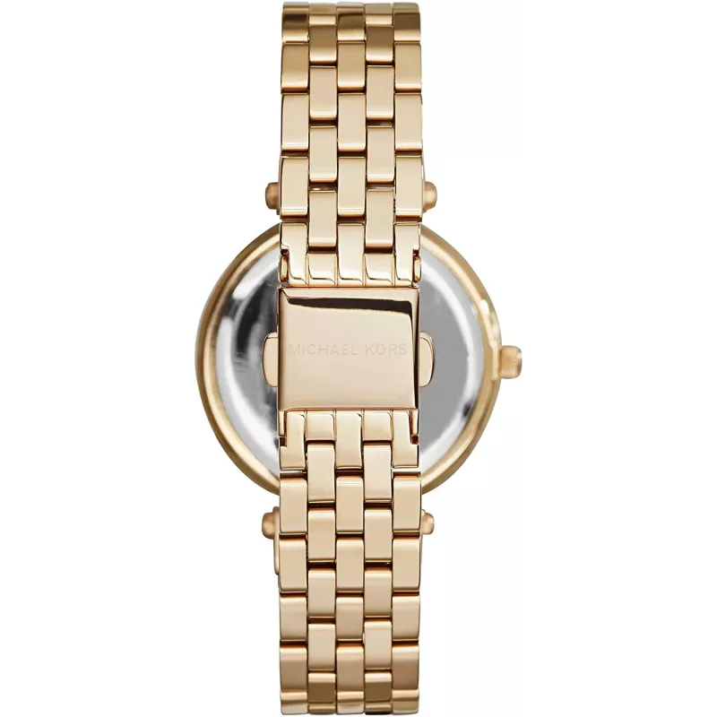 Relógio para mulher Michael Kors MK3365 caixa de aço inoxidável tom ouro rosa 34 mm