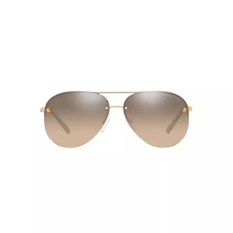 Óculos de sol quadrados oversize de mulher Michael Kors MK1135B10143D - lente cinzento degradê, armação em acetato preta