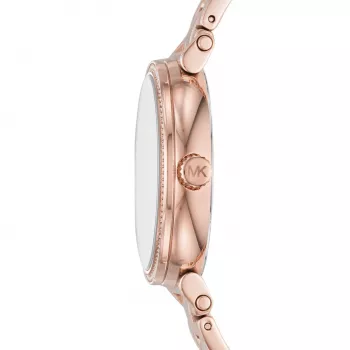 Relógio Michael Kors de mulher Pyper ouro rosa aço inoxidável MK3971 35mm