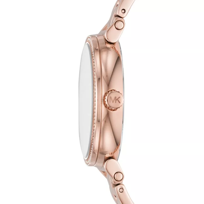 Relógio Michael Kors de mulher Pyper ouro rosa aço inoxidável MK3971 35mm