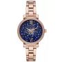 Relógio Michael Kors de mulher Pyper ouro rosa aço inoxidável MK3971 35mm