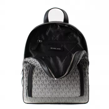 Mochila de mulher Michael Kors Rhea 28x23x10 cm preta lona Signature