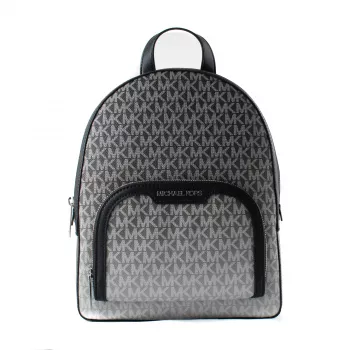 Mochila de mulher Michael Kors Rhea 28x23x10 cm preta lona Signature