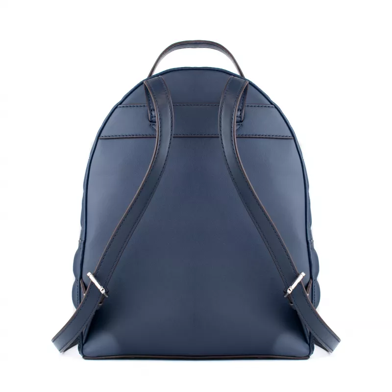 Mochila de mulher Michael Kors Rhea azul-marinho couro saffiano 35R5S6HB6VNAV