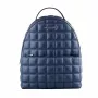 Mochila de mulher Michael Kors Rhea azul-marinho couro saffiano 35R5S6HB6VNAV