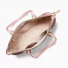Mala de mão de mulher Michael Kors em pele Saffiano 35T0GCFT7LPOW Powder Blush 25x28x11cm
