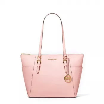 Mala de mão de mulher Michael Kors em pele Saffiano 35T0GCFT7LPOW Powder Blush 25x28x11cm