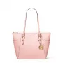 Mala de mão de mulher Michael Kors em pele Saffiano 35T0GCFT7LPOW Powder Blush 25x28x11cm