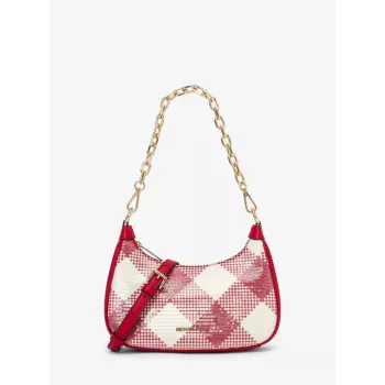 Mala transversal de mulher Michael Kors Signature 35T4G4CU6IBRI castanha Acorn lona revestida