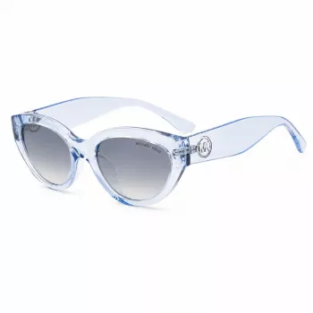 Óculos de sol de mulher Michael Kors Sky Blue quadrados MK2253USKYBLU 53 mm