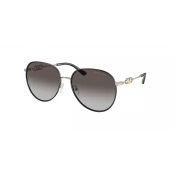 Óculos de sol Michael Kors de mulher MK1128J10148G ouro claro cinzento escuro degradê 58mm