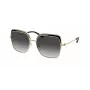 Óculos de sol de senhora Michael Kors MK1141-10148G armação Butterfly rosa-ouro lentes cinzentas degradê 57mm