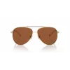 Óculos de sol de mulher Michael Kors MK1146-101473 armação de acetato tartaruga escuro lentes castanhas degradê 53/13/140 mm