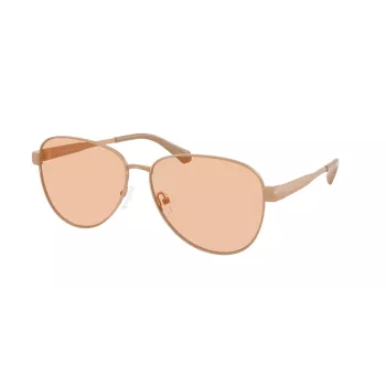 Óculos de sol de mulher Michael Kors MK1160-190073, armação tartaruga escura, lentes castanhas degradê, 59 mm