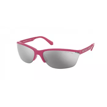Óculos de sol de mulher Michael Kors MK2110-39906G - quadrado borboleta oversized, acetato tartaruga escuro, lentes castanhas degradê