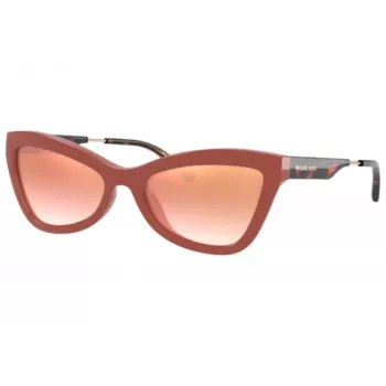 Óculos de sol de mulher Michael Kors MK2132U39116F acetato tartaruga escuro lentes castanhas degradê 55 mm