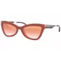 Óculos de sol de mulher Michael Kors MK2132U39116F acetato tartaruga escuro lentes castanhas degradê 55 mm