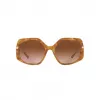 Óculos de sol de mulher Michael Kors MK217739153B5 armação em tartaruga escura lentes marrom degradê 56 mm