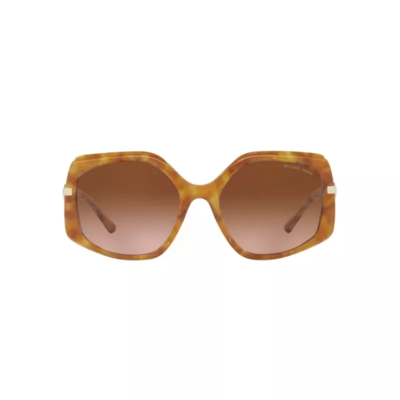 Óculos de sol de mulher Michael Kors MK217739153B5 armação em tartaruga escura lentes marrom degradê 56 mm