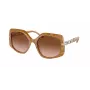 Óculos de sol de mulher Michael Kors MK217739153B5 armação em tartaruga escura lentes marrom degradê 56 mm