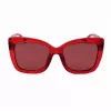 Michael Kors Óculos de sol de mulher MK2267UCHERRY - Armação de acetato Cherry, lentes cinzentas degradê, 56 mm