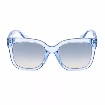 Óculos de sol de mulher Michael Kors MK2268UCORNFL - armação de acetato Cornflower, lentes cinzentas degradê, 54 mm