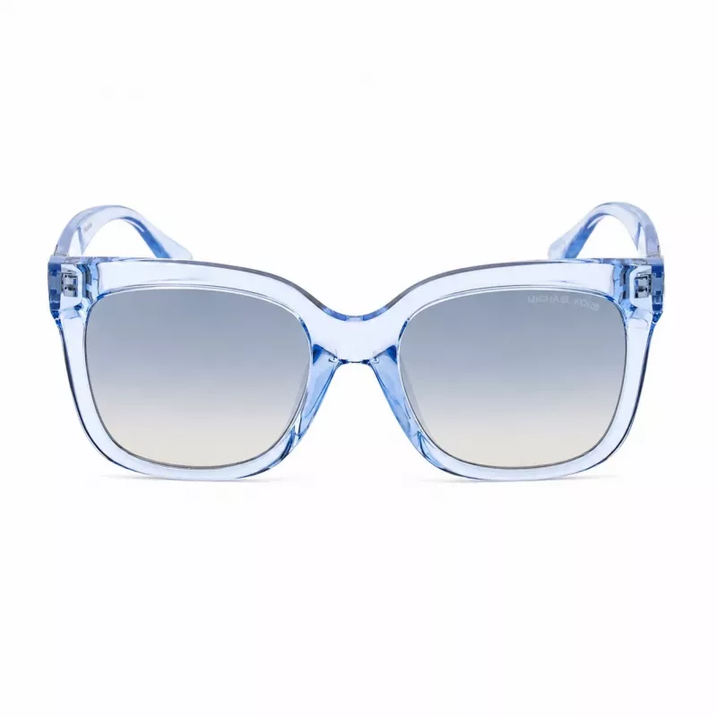 Óculos de sol de mulher Michael Kors MK2268UCORNFL - armação de acetato Cornflower, lentes cinzentas degradê, 54 mm