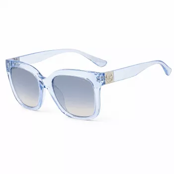 Óculos de sol de mulher Michael Kors MK2268UCORNFL - armação de acetato Cornflower, lentes cinzentas degradê, 54 mm