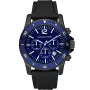 Michael Kors MK8165 Relógio de quartzo para homem, 46 mm, mostrador preto/azul