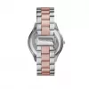 Michael Kors MK3204B Relógio de quartzo para mulher, 34 mm, mostrador prateado/branco