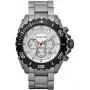 Michael Kors MK8230 Relógio de quartzo para homem, 47 mm, prateado/preto