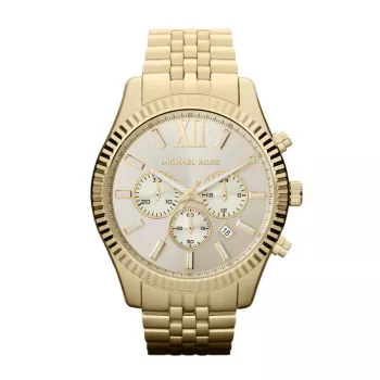 Relógio de quartzo Michael Kors MK8281 homem, 45 mm, dourado