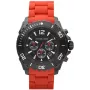 Michael Kors MK8212 Relógio de quartzo para homem, 47 mm, preto/vermelho
