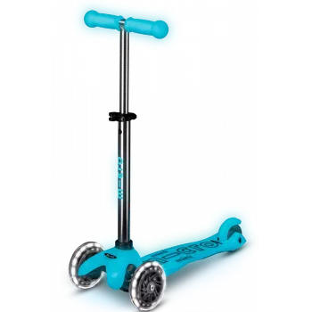 Trotinete Micro Mini Deluxe Glow LED azul glaciar