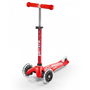 Trotinete de 3 rodas Micro Mini Deluxe LED - Luminous Wheels - ECO Mint