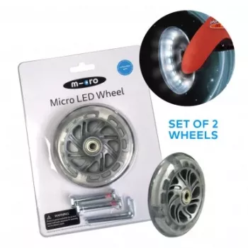 Micro Mini rodas de trotinete com luzes LED